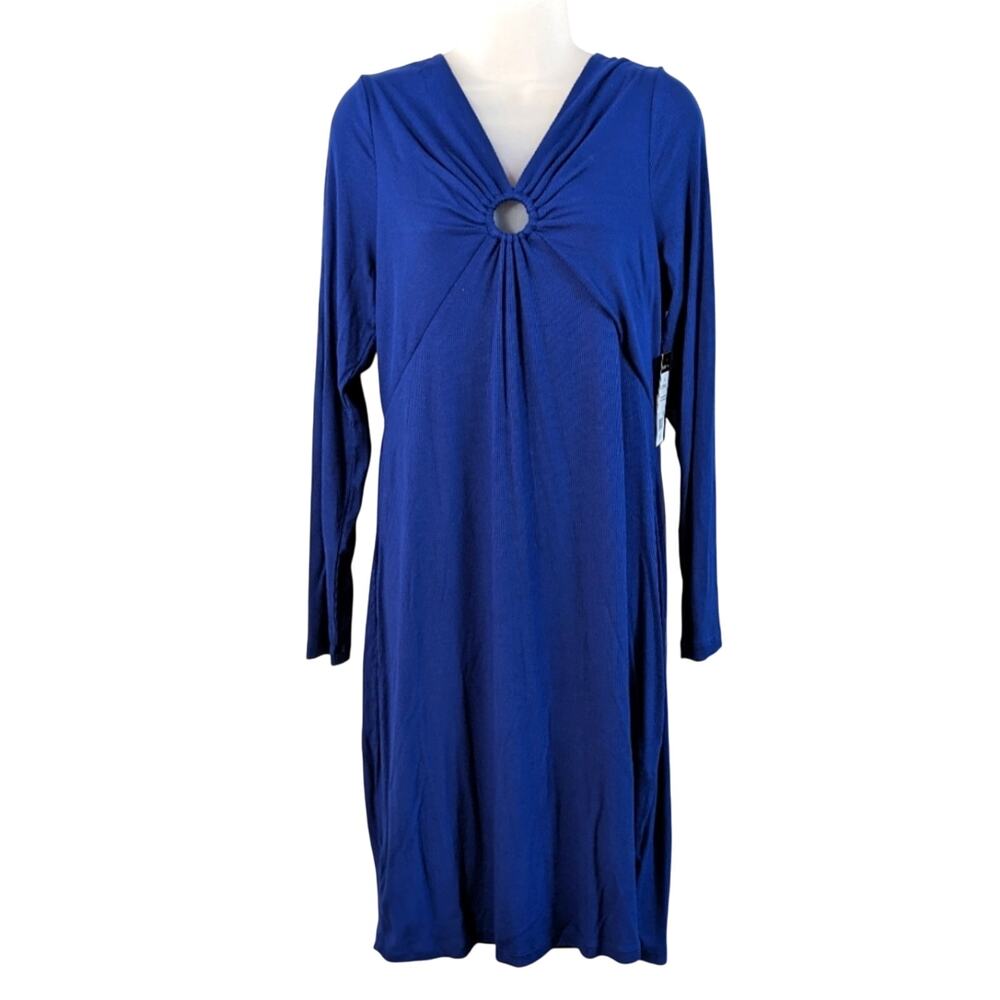 NEW BCBG Paris Navy Blue Dress Size Large